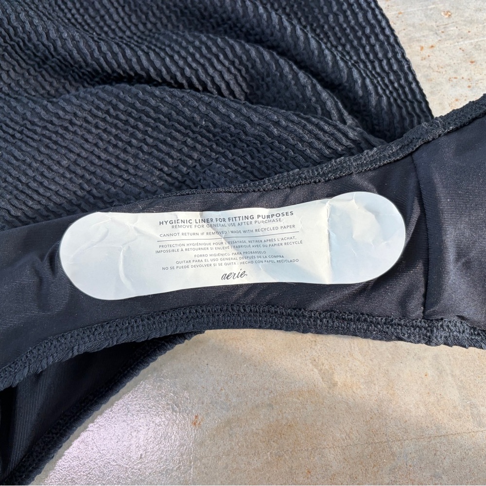 Aerie Black One-Piece Cheeky Swimsuit - Picture 6 of 8